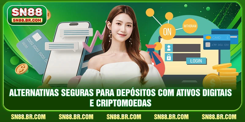 Alternativas seguras para depósitos com ativos digitais e criptomoedas