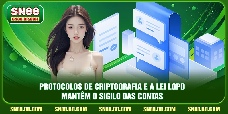 Protocolos de criptografia e a lei LGPD mantêm o sigilo das contas