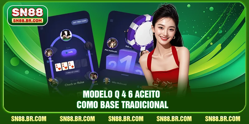 Modelo Q 6 4 aceito como base tradicional