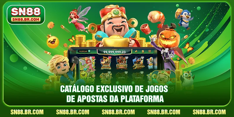 Catálogo exclusivo de jogos de apostas da plataforma